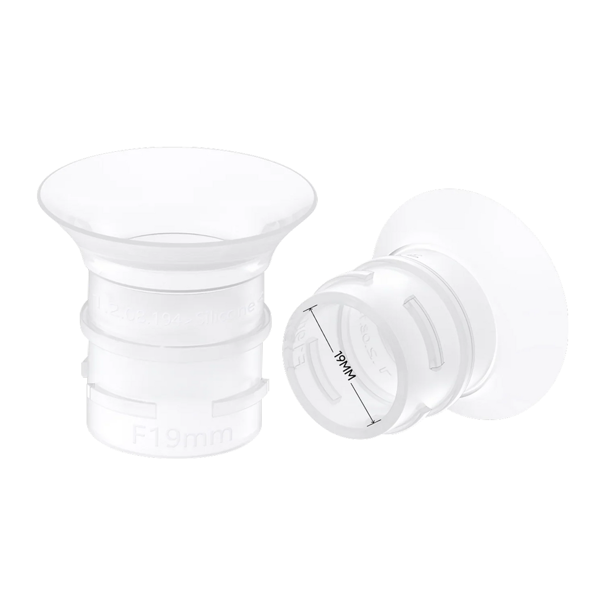 Inserto de tamaño de 19 mm original para extractor de leche portátil eufy E10/E20/S1/S1 Pro (paquete de 2)