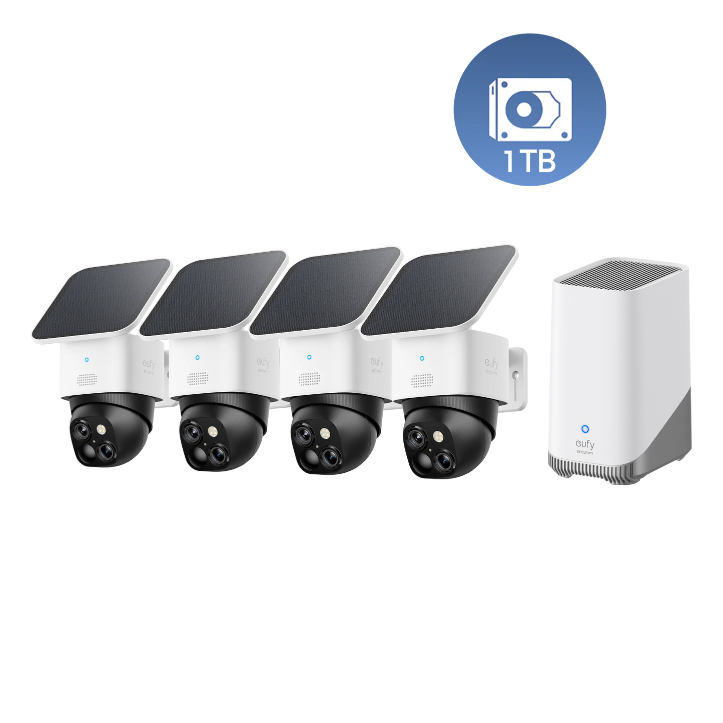 SoloCam S340 Kit de 4 cámaras + HomeBase S380+ 1 TB Hard Drive