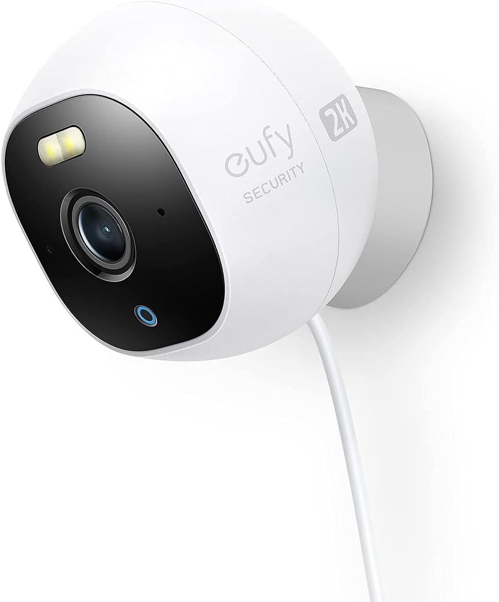 eufy Security eufy Cámara Vigilancia WiFi Exterior 2K, Outdoor CAM E220, Cámara de Seguridad Todo en uno con resolución 2K, Foco, visión Nocturna a Color, sin tarifas mensuales,impermeabilidad IP67