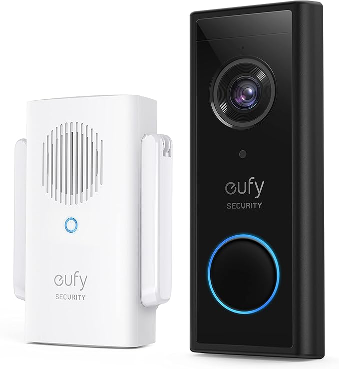 eufy Security Timbre con Vídeo Inalámbrico (Alimentado por batería) con Resolución HD 2K