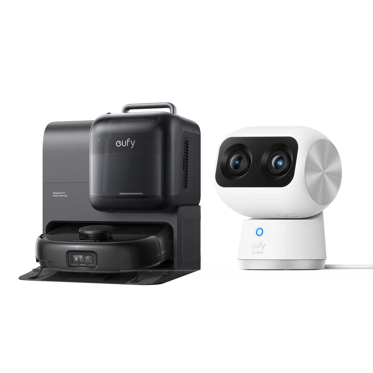 eufy Robot Vacuum Omni E28+Telecamera per interni S350