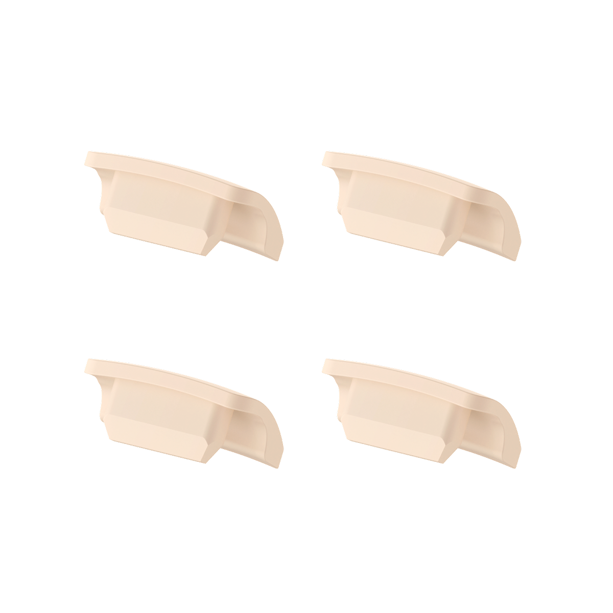Tapa de boquilla original de eufy (paquete de 4) para el extractor de leche portátil E10/E20/S1/S1 Pro