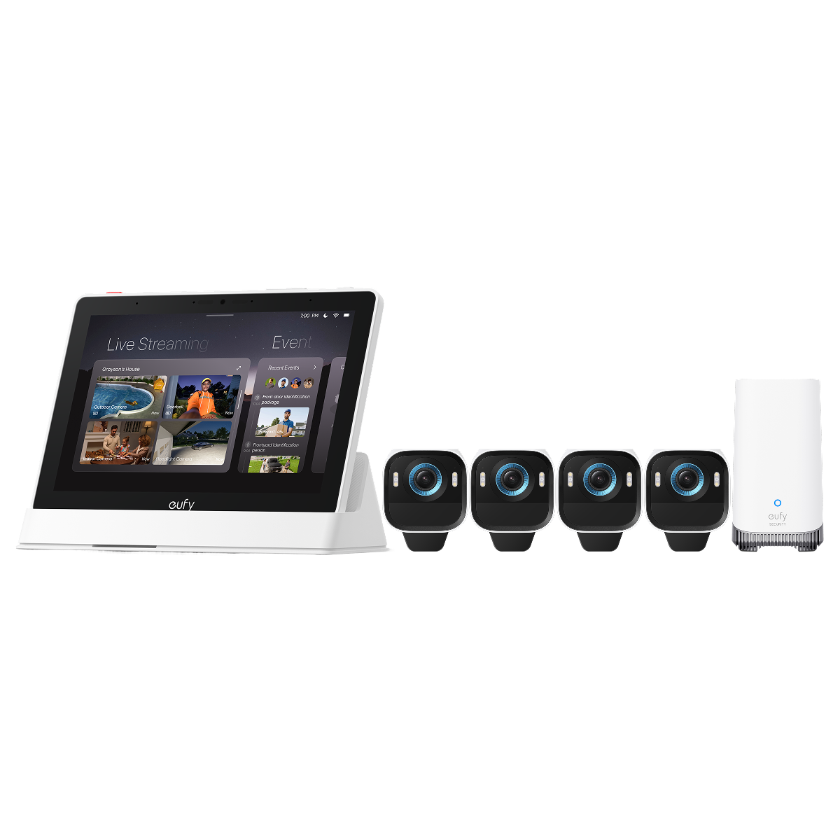 eufy Smart Display + Kit de 4 eufyCam S3 Pro