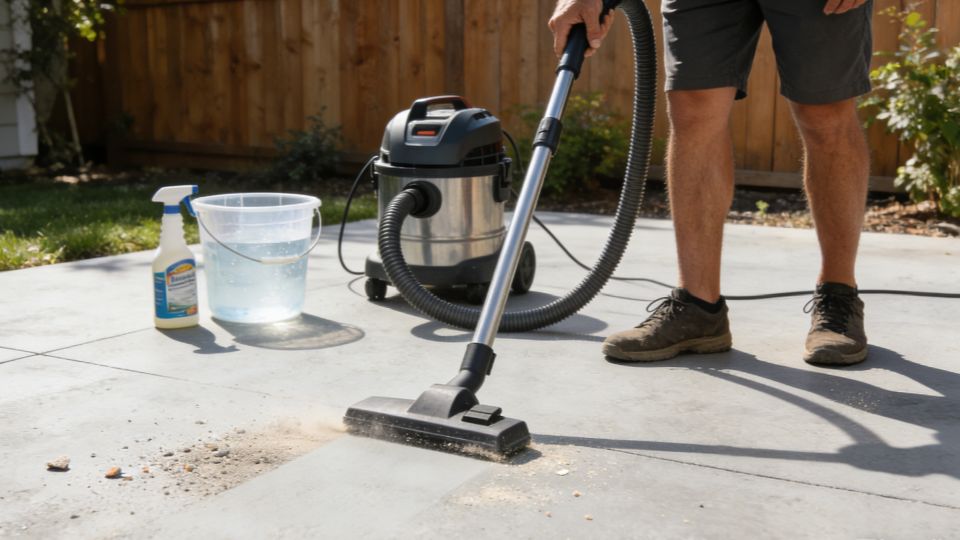 Una guía práctica de como limpiar un piso de concreto