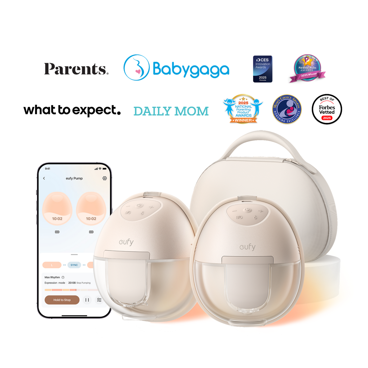 Sacaleches calefactable eufy S1 Pro