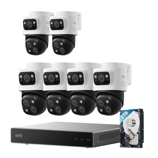 Sistema de seguridad eufy PoE NVR S4 Max + S4 Max Cámara adicional (2 pack)