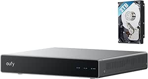 eufy Cámara PoE Bullet‑PTZ, 4K UHD de triple lente, campo de visión de 122°, giro e inclinación de 360°, cámara exterior por cable, zoom híbrido 8×, seguimiento por IA