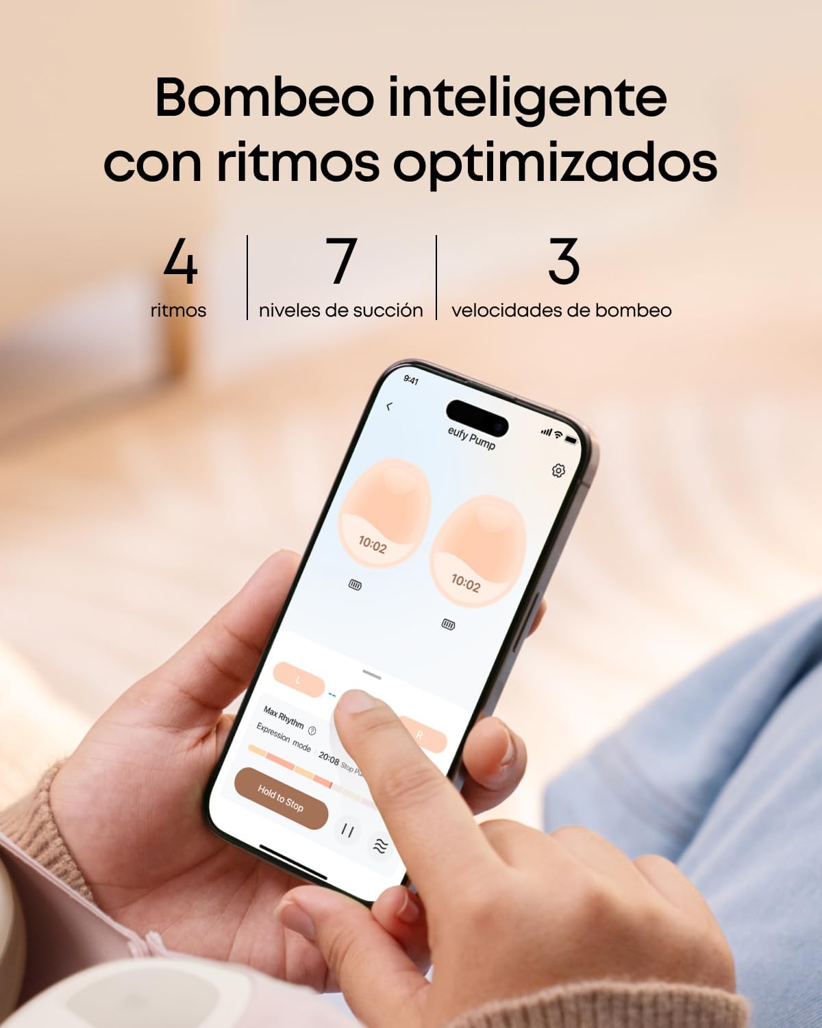 Sacaleches portátil con calefacción eufy E20