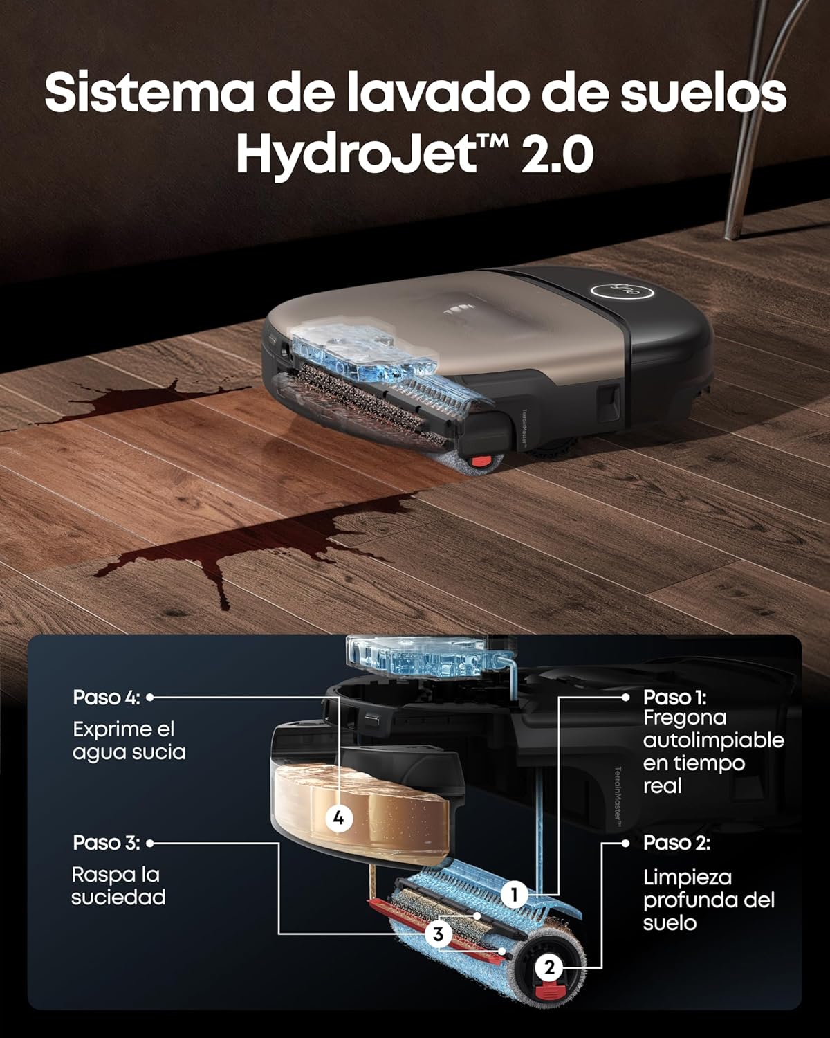 eufy HydroJet S2 Robot Aspirador y fregador