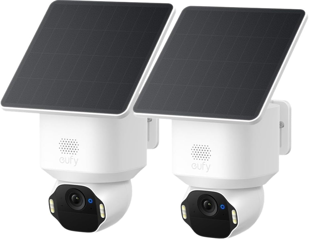 eufy by Anker eufyCam E42 Camara vigilancia WiFi Exterior Solar 4K,2 Pack