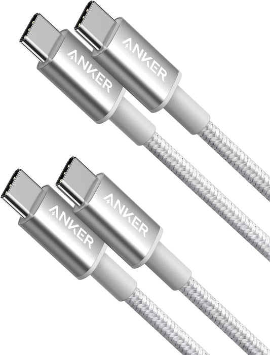 Anker Cable USB C Carga Rapida 60W de Nylón Paquete doble