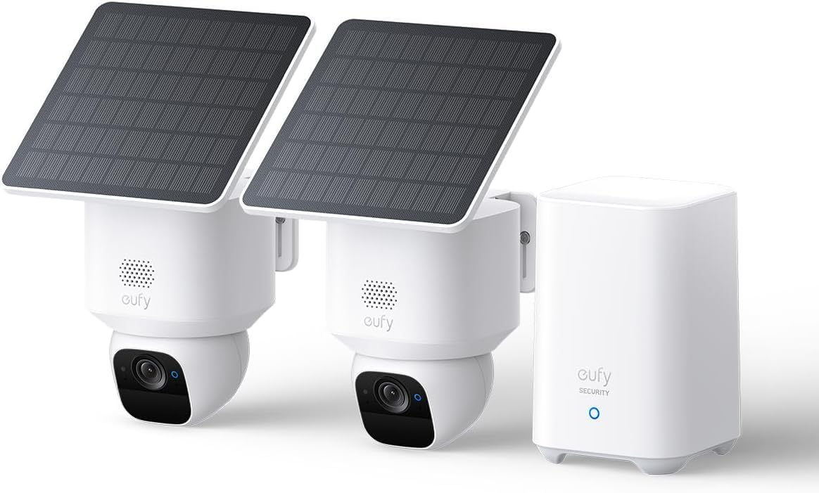 eufy by Anker SoloCam E30 Camara vigilancia WiFi Exterior, Solar 2K