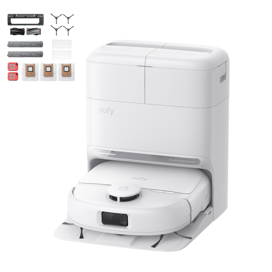 eufy C28 Omni Robot Aspirador（Blanco）+ Juego de repuestos Omni C28