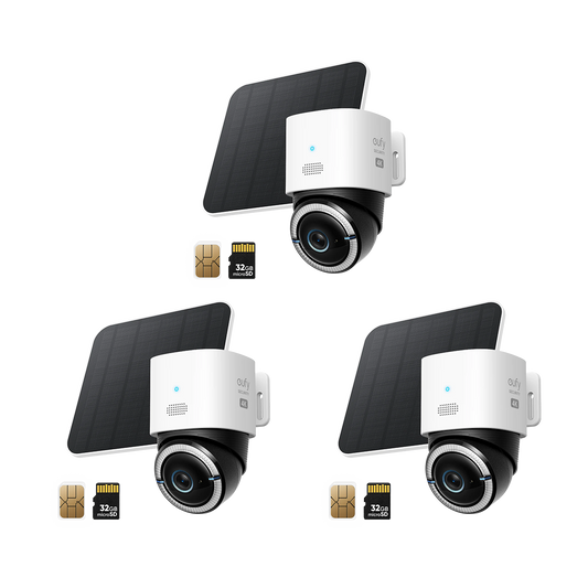 Cámara eufy 4G LTE S330 (Pack de 3)