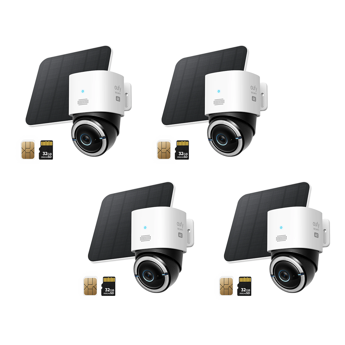 Cámara eufy 4G LTE S330 (Pack de 4)