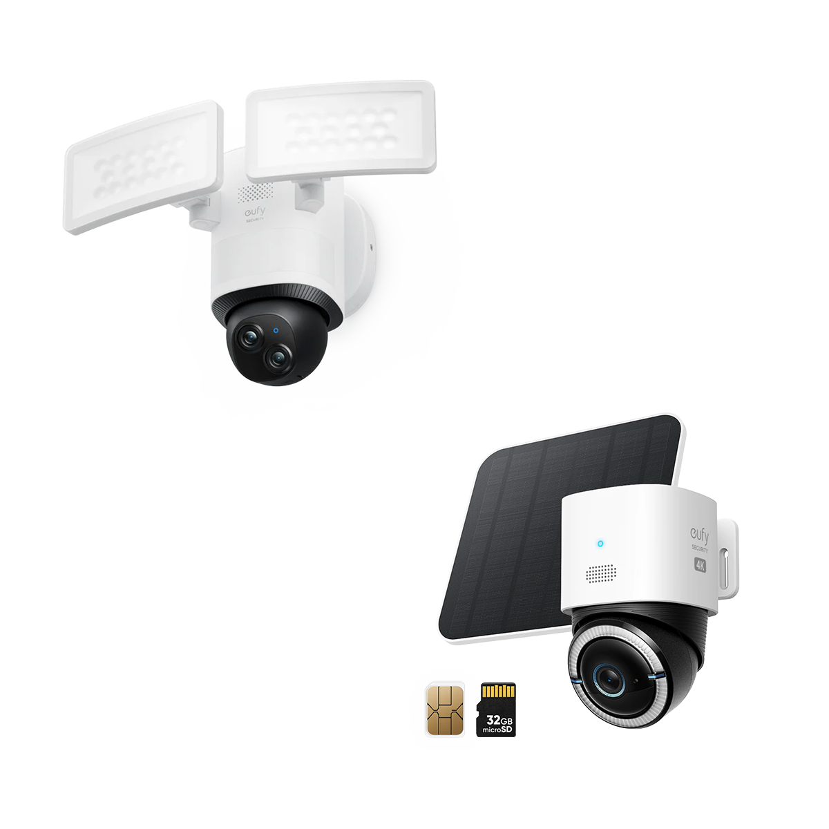 Cámara eufy 4G LTE S330 + Cámara con Foco de Luz E340