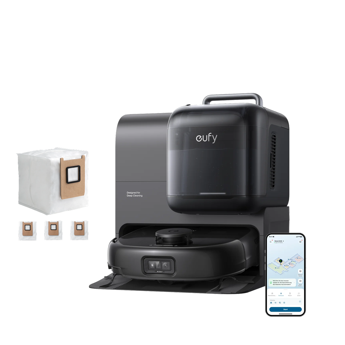 eufy C28 Omni Robot Aspirador + Bolsa de Polvo*3