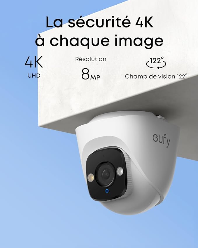 Cámara de seguridad eufy PoE Turret E41, vigilancia exterior con cable