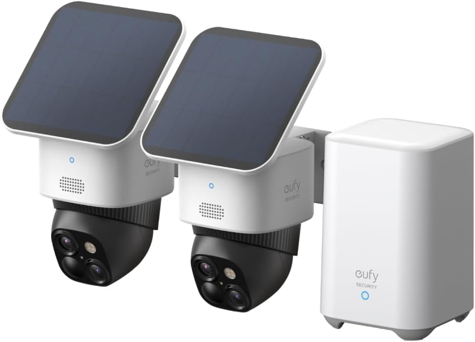 eufy Security SoloCam S340,  Kit de 2 cámaras + Homebase2