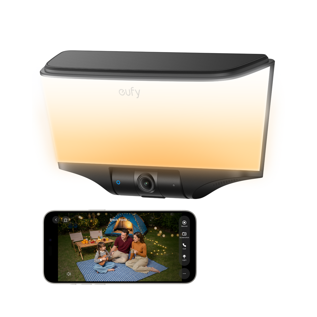 eufy Cámara de Pared con luz S4, 4K Ultra HD, cámaras de Seguridad solares