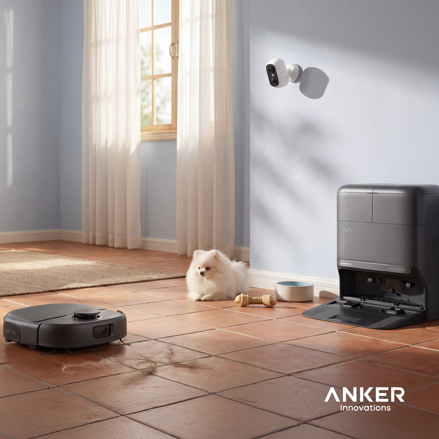 eufy C28 Omni Robot Aspirador+eufy C35 2-Cam kit
