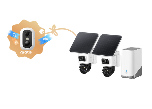 2 Cam kit de eufy SoloCam S4+Homebase 3+ (+ eufyCam C35 de Regalo)