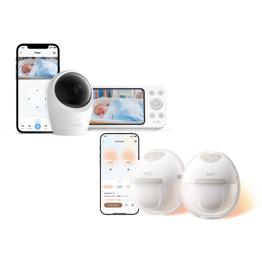 Sacaleches portátil con calefacción eufy E20+Monitor de bebé eufy E20