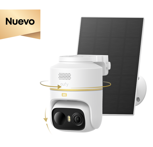 eufyCam C37 Edición 4K | PTZ 360°, 4K, Panel Solar, Visión en Color
