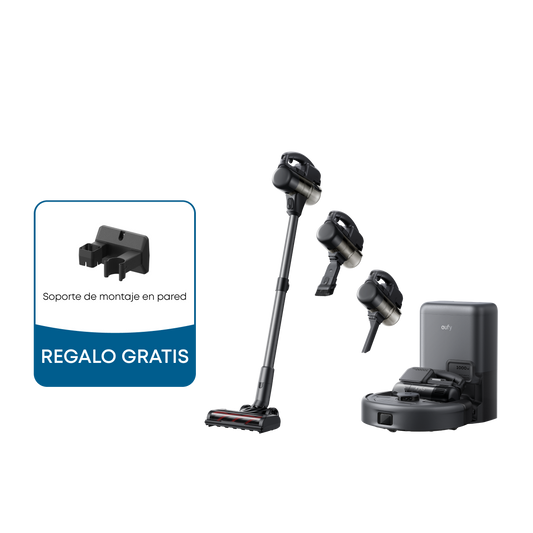 eufy Robot Aspirador 3 en 1 E20（Soporte de montaje en pared）