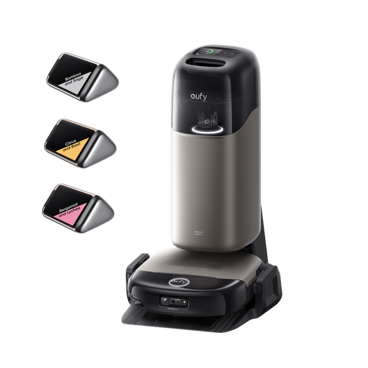 eufy HydroJet S2 Robot Aspirador y fregador+Recambio de fragancia para Robot Aspirador Omni S2 (3 aromas)