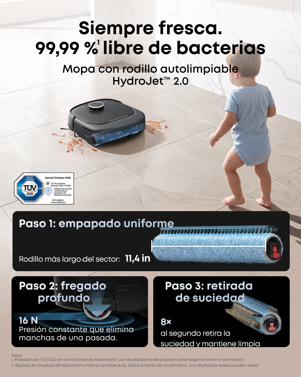 eufy by Anker E35 Robot Aspirador y fregador