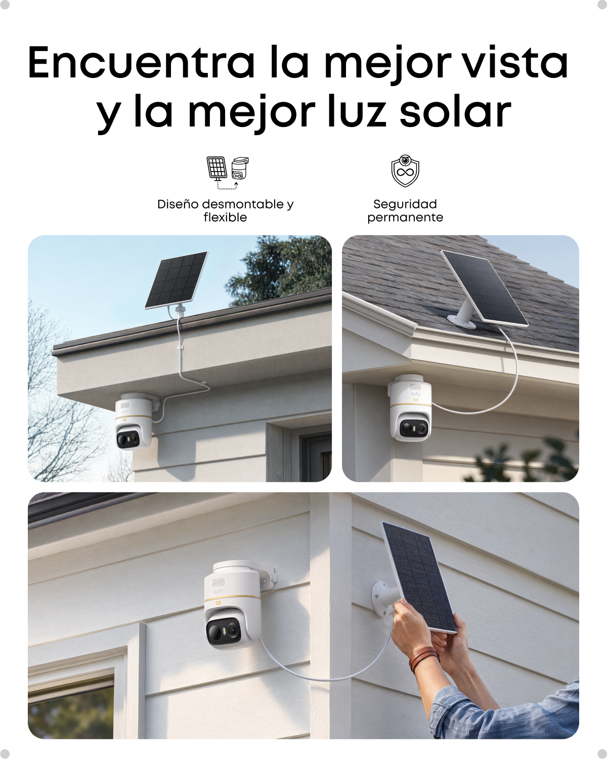 eufyCam C37 Edición 4K *2 | PTZ 360°, 4K, Panel Solar, Visión en Color