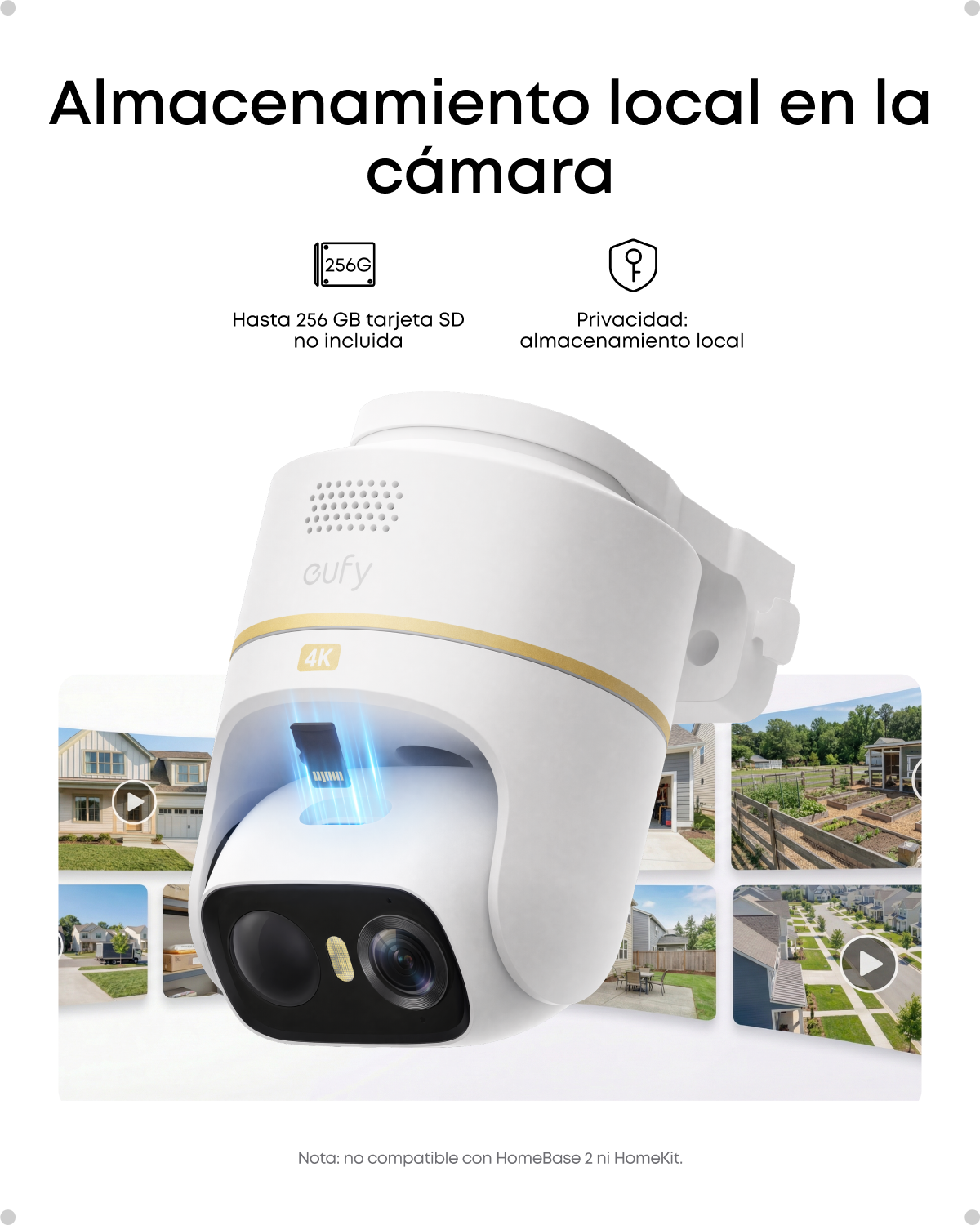 eufyCam C37 Edición 4K *2 | PTZ 360°, 4K, Panel Solar, Visión en Color