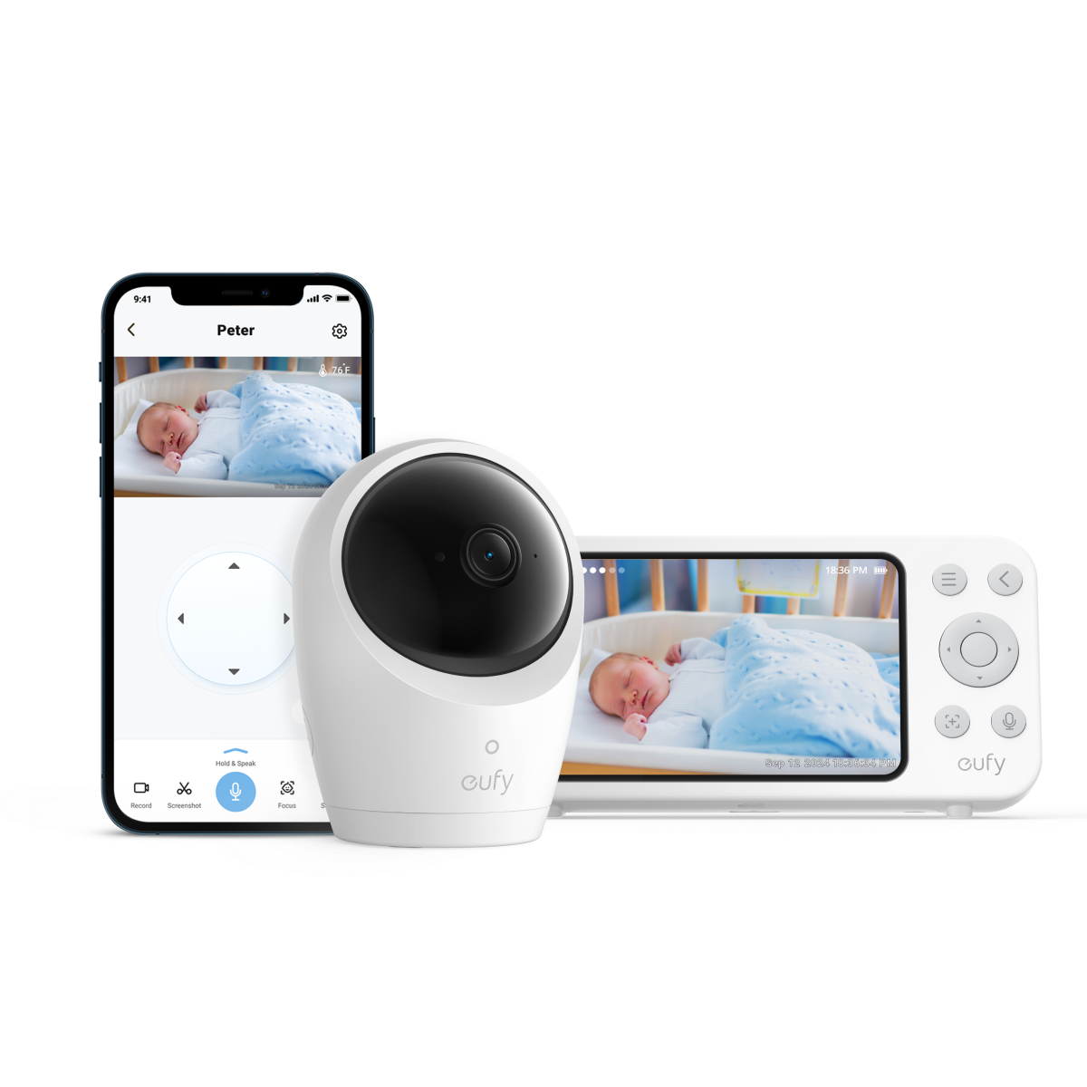 Monitor para bebés eufy E20