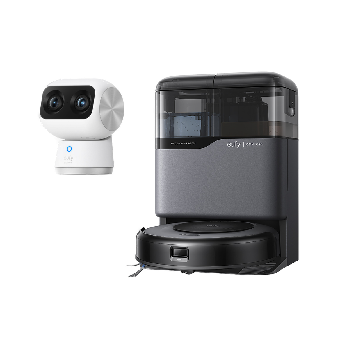 eufy Robot Aspirador Omni C20 +Cámara de Interior S350