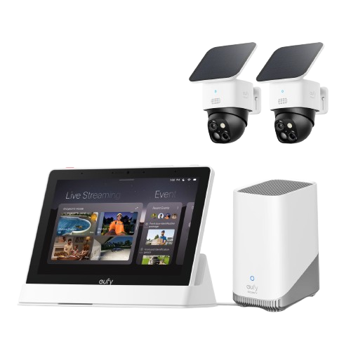 SoloCam S340 (Pack de 2) + HomeBase S380 + eufy Smart Display