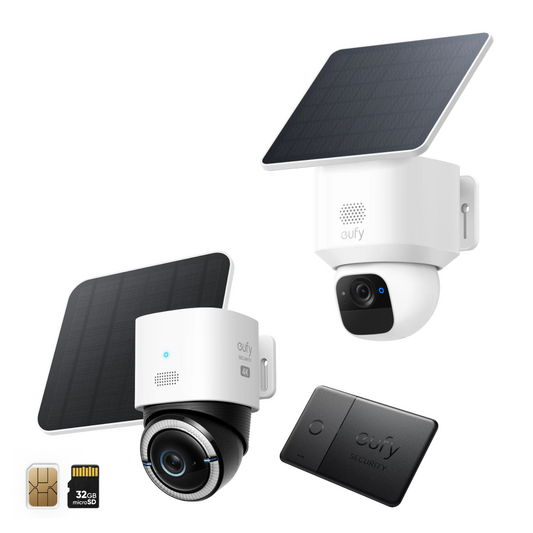 SoloCam E30+Tarjeta SmartTrack+Cámara eufy 4G LTE S330