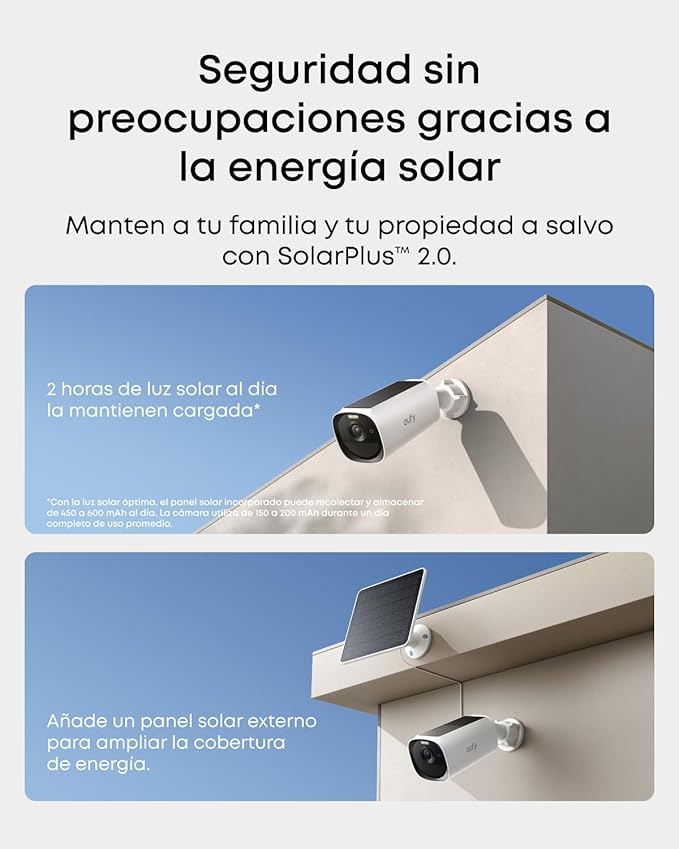 eufy Security eufyCam E40 Camara vigilancia WiFi Exterior Solar