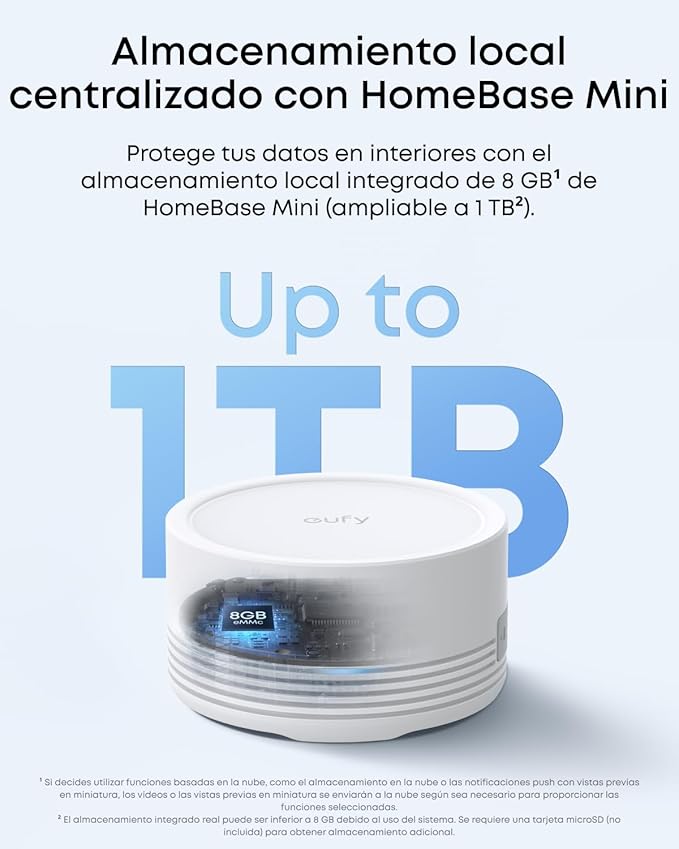 eufy Security eufyCam, cámara de vigilancia exterior, batería de 180 días, HD 1080p, visión nocturna, compatible con HomeKit