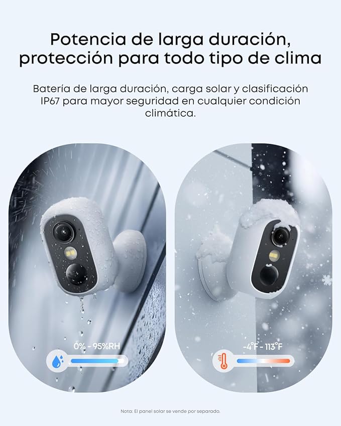 eufy Security eufyCam, cámara de vigilancia exterior, batería de 180 días, HD 1080p, visión nocturna, compatible con HomeKit